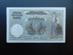 Szerbia 100 dinár 1941 + Felülbélyegzés !  01
