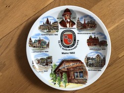 Schönwald - MAINZ 1982 porcelán dísztányér falitányér 