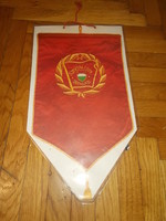 Régi papír szocialista brigád  falidísz zászló