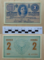 2 korona 1914 Osztrák-Magyar Bank minimális hajtással
