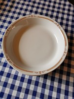 Alföldi porcelán főzelékes, kocsonyás tányér mintás szélű 