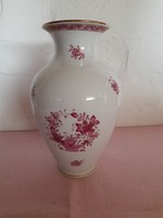Herendi indiai kosármintás váza, 23 cm
