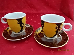 Graf von Henneberg 1777,  német porcelán kávéscsésze + alátét. Vanneki!