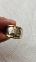 Eladó Brill Köves sárga és fehér arany gyűrű !
