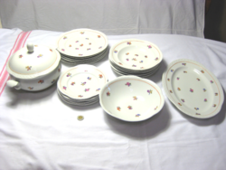 NÉMET VOLKSTEDT PASTÖRALE MADE IN GDR CSODASZÉP PORCELÁN VIRÁGOS ÉTKÉSZLET    G 33/2