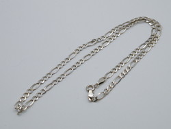 KK1017 Elegáns ezüst figaró nyaklánc 44 cm 925 jelzett