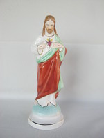 Hungarian marked porcelain Jesus statue 27 cm
