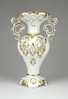 1D633 Régi kisméretű barokkos Herendi porcelán váza ibolyaváza 12.5 cm