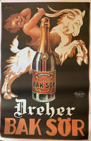 Plakát: Dreher Bak sör (reprint 1980 körüli!)