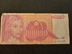 Jugoszláv 100000 Dínár 