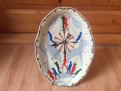 Zsolnay extrém ritka óra modern retro
