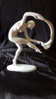 Női porcelánfigura "Kendővel táncoló nő"  (Herendi)
