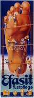 Vintage lábápoló kozmetikum reklám plakát reprint nyomat, pedikűr talpmasszázs szalonba dekoráció
