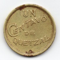 Guatemala 1 centavo, 1949, ritka