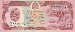 Afganisztán 100 afghanis, 1979, UNC bankjegy