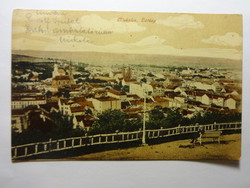 Régi képeslap: Miskolcz, látkép, 1917