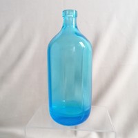 Kék üveg palack/ szódásüveg