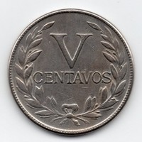 Kolumbia 5 centavos, 1946, szép