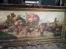 Large Still Life with Pheasant 120 x 53 cm