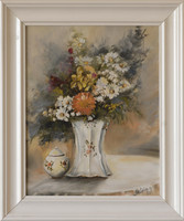 Miért ne AJÁNDÉKOZNA ESZTÉTIKÁT? - Varga Szidónia, Csendélet 25x20 cm, olaj