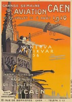 Vintage francia szecessziós reklám plakát reprint nyomat repülő gótikus torony építészet vízköpő 