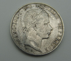 Ferenc József ezüst 1 Florin 1858-ból