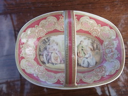 Extra porcelán  füles asztali kínáló porcelán-dessertes-süteményes 20x14 cm Ajándékba is remek