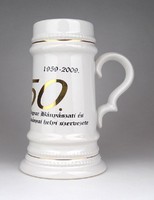 1D763 OMBKE porcelán bányász söröskorsó 19.5 cm
