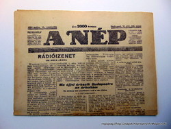 1924 május 15  /  A NÉP  /  Régi ÚJSÁGOK KÉPREGÉNYEK MAGAZINOK Ssz.:  15935