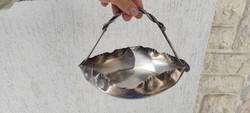 Beautiful antique special serving tray, table centerpiece with silver-like unique design