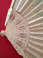 Antique - xix. No. - Oriental Chinese or Japanese silk fan