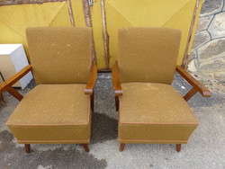 Pair of retro, vintage, Scandinavian style mid-century modern armchairs