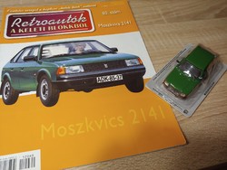 MOSZKVICS 2141  fém retro autó modell  prospektussal