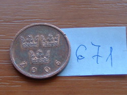 SVÉDORSZÁG 50 ŐRE 2006 SI, 64th King Charles XVI Gustaf #671