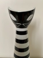 Gyönyörű Zsolnay retro macska váza art deco cica