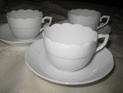 Herendi  régi  mokkás  3 db , szépek  , 6,8 x 5 cm