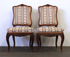 1D858 Antik neobarokk támlás szék pár