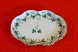 Petrezselyem mintás herendi porcelán hamutartó
