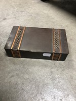 Bronze rectangular box with rope motif - m395