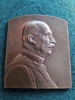 K.U.K. Military themed bronze plaque 1909.