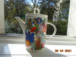  Villeroy&Boch "Acapulco" Vitro porcelán színes galambos virágos tea kiöntő