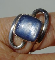 925 ezüst gyűrű, 17/53,4 mm kianittal