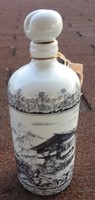 Bavaria altenkunststadt scenic drink holder with stopper, 1920s (rare, collector's item)