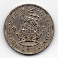 Nagy-Britannia 1 angol Shilling, 1951
