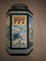 Hexagonal tea tin can