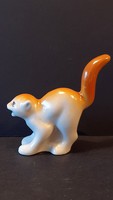 Ritka orosz macska, cica porcelán figura, nipp
