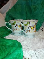 Royal design porcelán pillangós csésze,bögre.....fél literes!