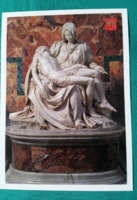 Michelangelo: Pieta -  Vallási képeslap,postatiszta