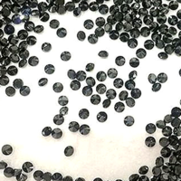 10 db Gyémánt - TCW 0,2 ct, 1,55 mm, fekete, természetes, színkezelt