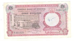 1 pound font 1967 Nigéria 2.